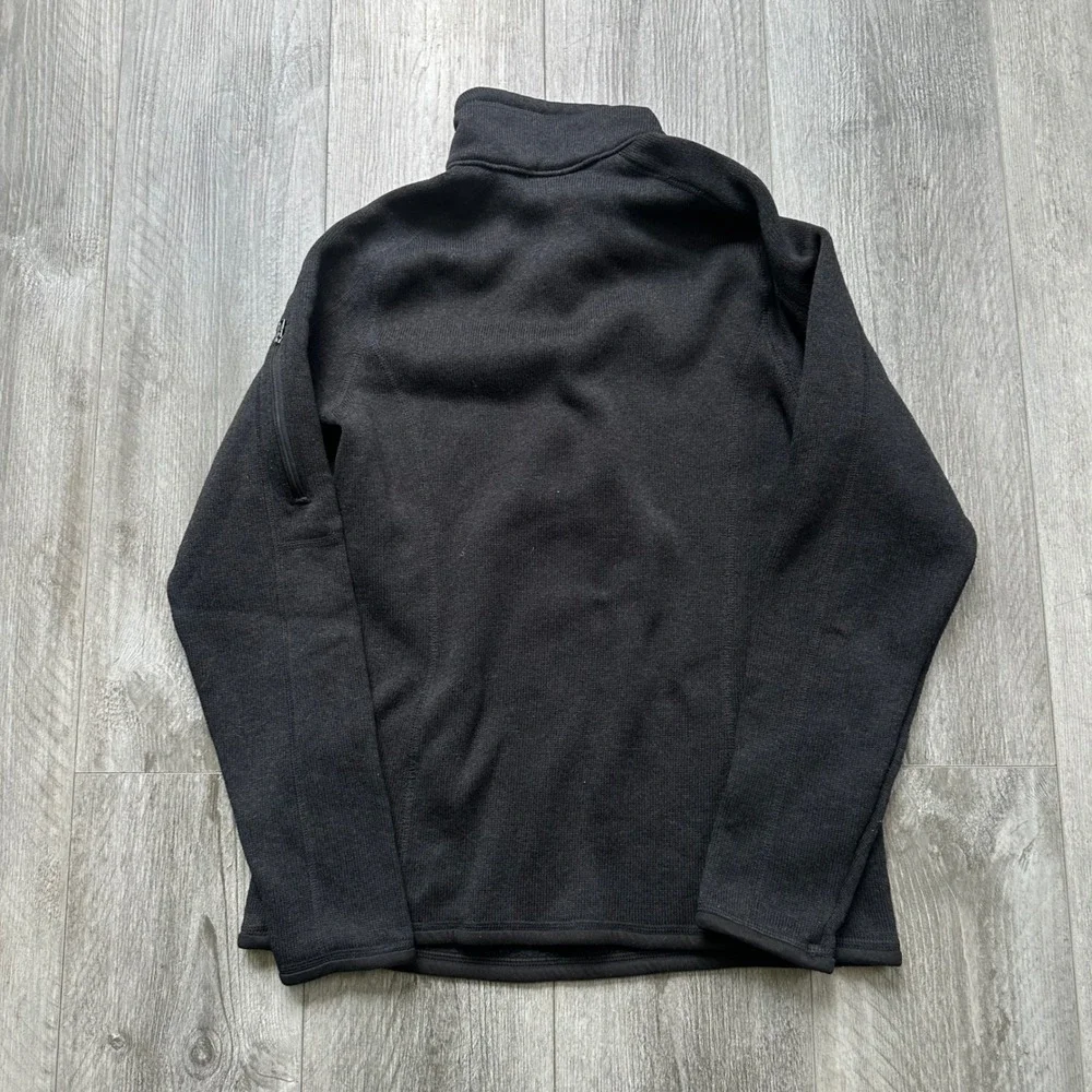 Patagonia Black Fleece 1/4 Zip Pullover Women's Medium Better Sweater - Picture 3 of 6